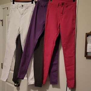 Lover Brand 4 Pair Hyperstretch Jeans. 2 Medium, 2 Small.
